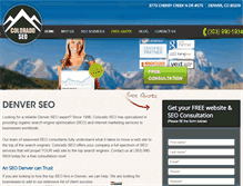 Tablet Screenshot of coloradoseo.com